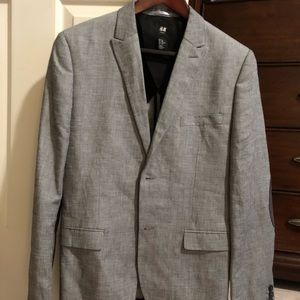 H&M Blazer Grey with Elbow patches